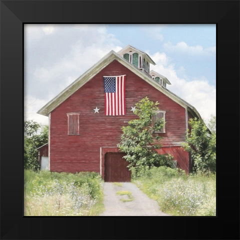 Breath of Liberty Black Modern Wood Framed Art Print by Deiter, Lori