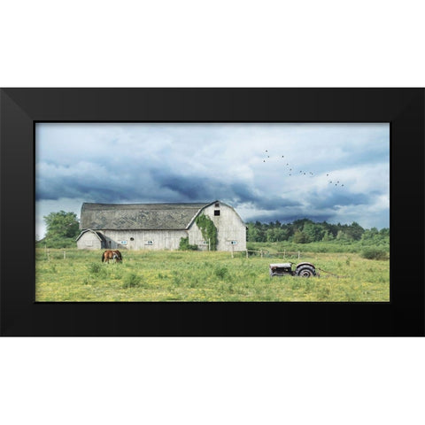 Green Pastures      Black Modern Wood Framed Art Print by Deiter, Lori