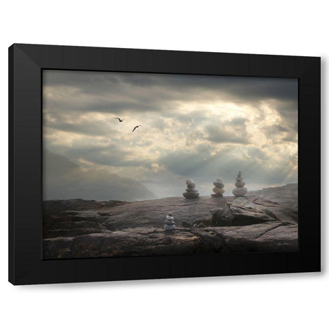 Blaze a New Trail Black Modern Wood Framed Art Print with Double Matting by Deiter, Lori