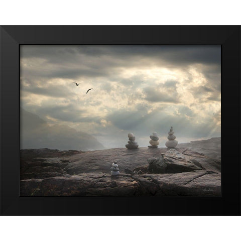 Blaze a New Trail Black Modern Wood Framed Art Print by Deiter, Lori