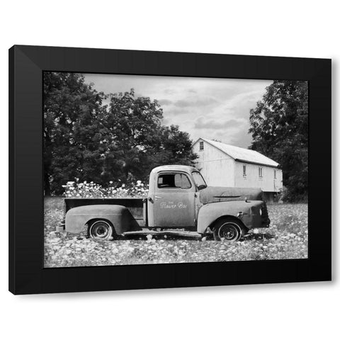 The Flower Box Black Modern Wood Framed Art Print with Double Matting by Deiter, Lori