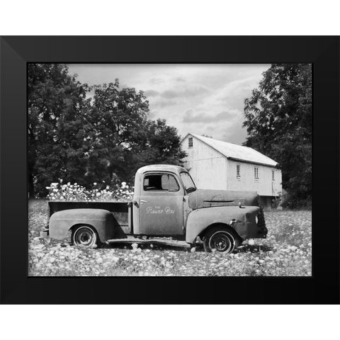 The Flower Box Black Modern Wood Framed Art Print by Deiter, Lori