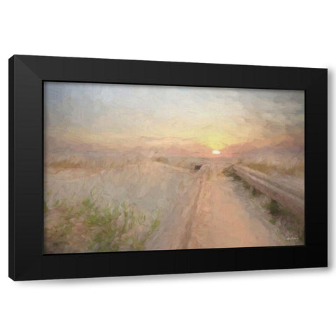 Daybreak Black Modern Wood Framed Art Print by Deiter, Lori