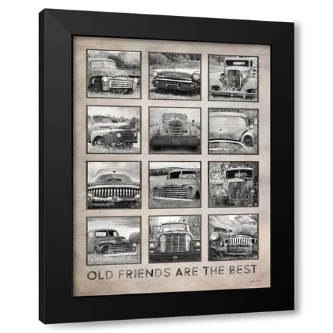 Old Friends Are the Best Black Modern Wood Framed Art Print by Deiter, Lori