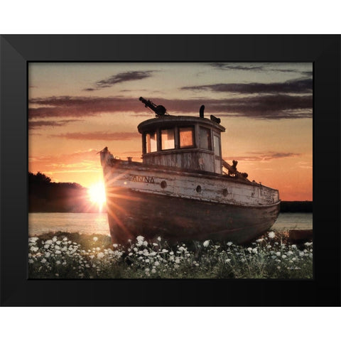 Anna Black Modern Wood Framed Art Print by Deiter, Lori