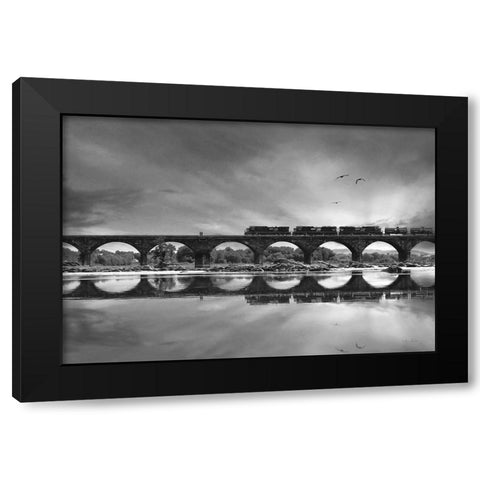 All Aboard   Black Modern Wood Framed Art Print by Deiter, Lori