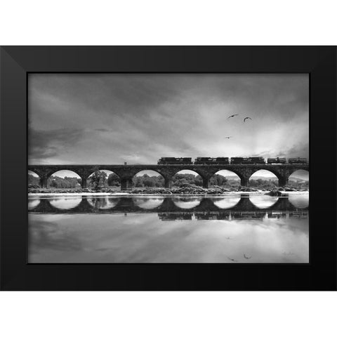 All Aboard   Black Modern Wood Framed Art Print by Deiter, Lori