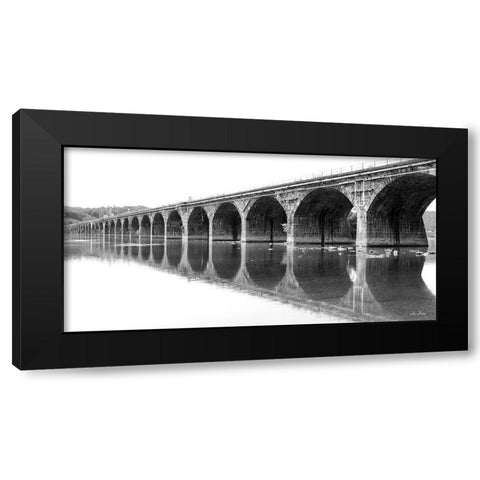 Rockwell Bridge      Black Modern Wood Framed Art Print with Double Matting by Deiter, Lori
