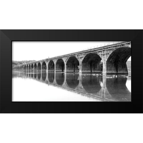 Rockwell Bridge      Black Modern Wood Framed Art Print by Deiter, Lori