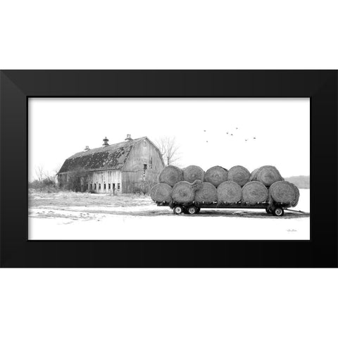 Clayton Farm Black Modern Wood Framed Art Print by Deiter, Lori