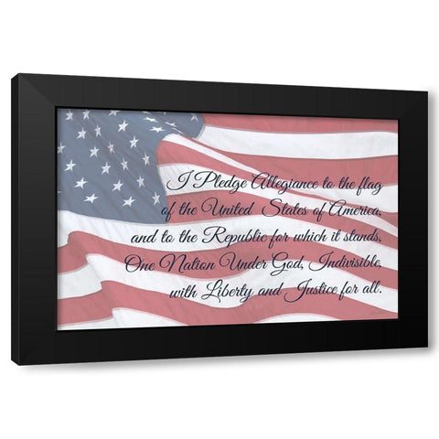 I Pledge Allegiance I Black Modern Wood Framed Art Print by Deiter, Lori