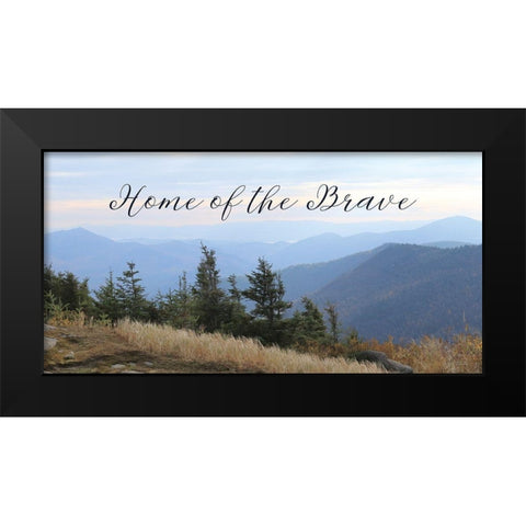 Home of the Brave Black Modern Wood Framed Art Print by Deiter, Lori