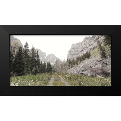 Road to Tetons Black Modern Wood Framed Art Print by Deiter, Lori