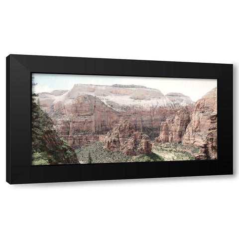 Hiking in Zion Black Modern Wood Framed Art Print with Double Matting by Deiter, Lori