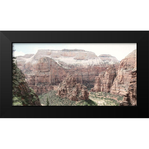 Hiking in Zion Black Modern Wood Framed Art Print by Deiter, Lori