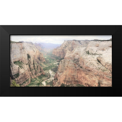 Zion National Park Black Modern Wood Framed Art Print by Deiter, Lori