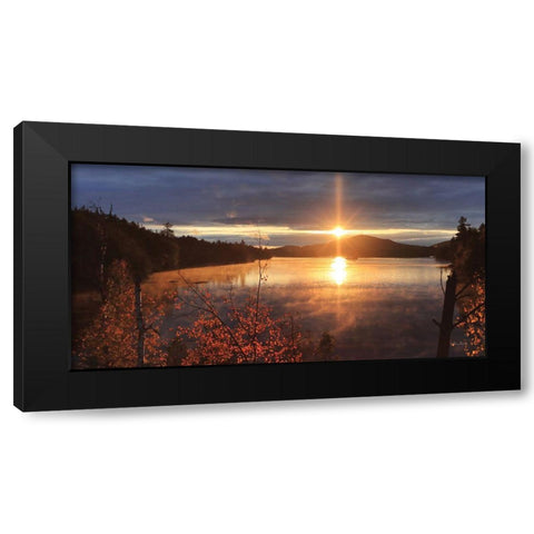 Saranac Lake Sunset Black Modern Wood Framed Art Print by Deiter, Lori