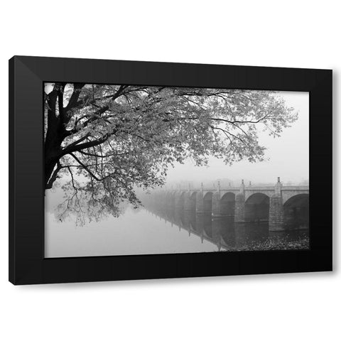 Dont Be Afraid Black Modern Wood Framed Art Print by Deiter, Lori