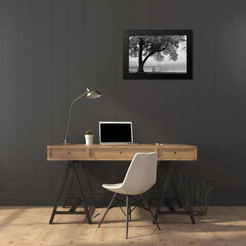 Move On Black Modern Wood Framed Art Print by Deiter, Lori