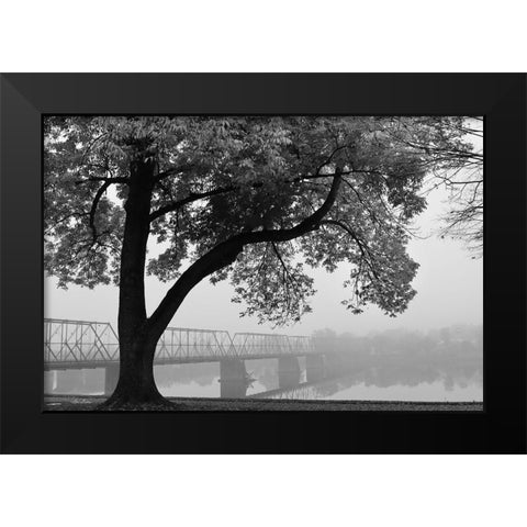 Move On Black Modern Wood Framed Art Print by Deiter, Lori