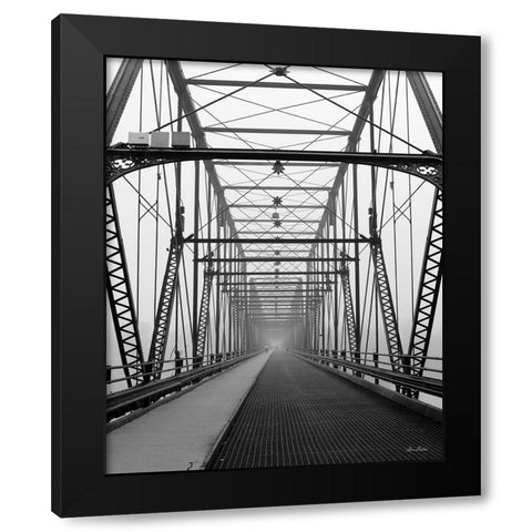 Life is a Bridge Black Modern Wood Framed Art Print with Double Matting by Deiter, Lori