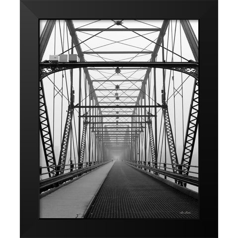 Life is a Bridge Black Modern Wood Framed Art Print by Deiter, Lori