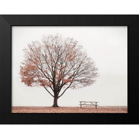 Barely There Black Modern Wood Framed Art Print by Deiter, Lori