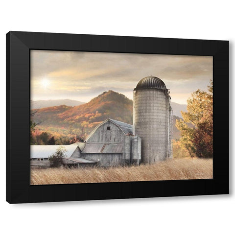 Autumn at the Farm Black Modern Wood Framed Art Print by Deiter, Lori