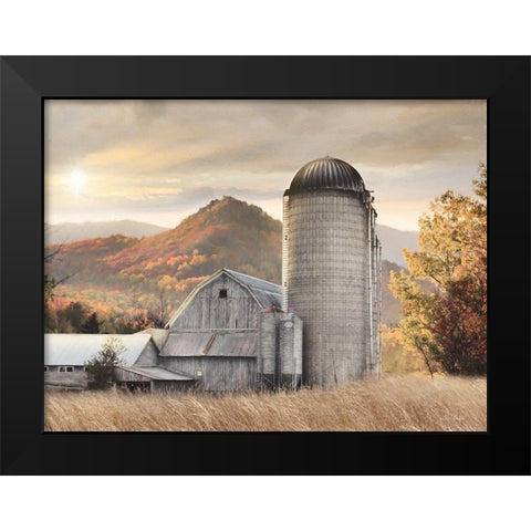 Autumn at the Farm Black Modern Wood Framed Art Print by Deiter, Lori