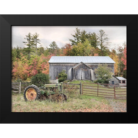 Fall on the Farm II Black Modern Wood Framed Art Print by Deiter, Lori