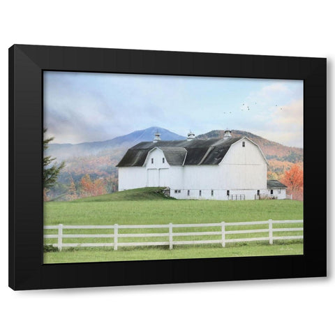 Adirondack Farm Black Modern Wood Framed Art Print by Deiter, Lori