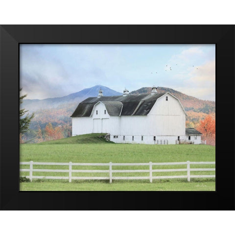 Adirondack Farm Black Modern Wood Framed Art Print by Deiter, Lori