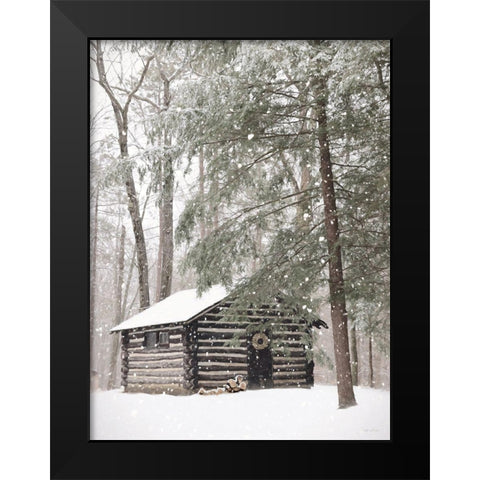 Cabin Fever Black Modern Wood Framed Art Print by Deiter, Lori