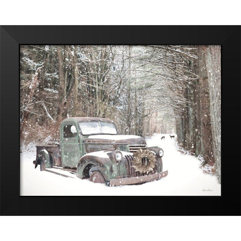 Man and Nature Black Modern Wood Framed Art Print by Deiter, Lori