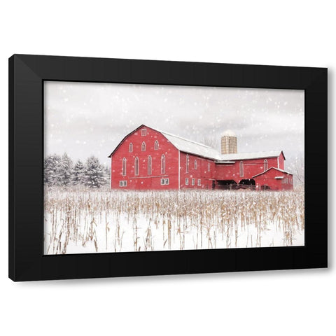 Belleville Countryside Black Modern Wood Framed Art Print with Double Matting by Deiter, Lori