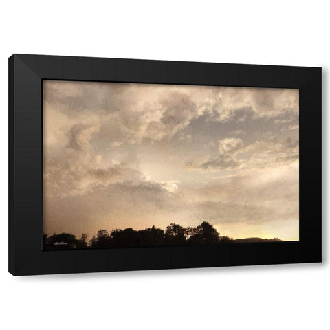 Bayside Sunset II Black Modern Wood Framed Art Print with Double Matting by Deiter, Lori
