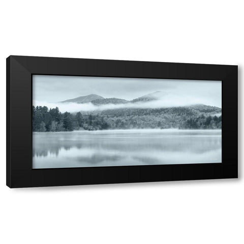 Foggy Mirror Lake Black Modern Wood Framed Art Print with Double Matting by Deiter, Lori