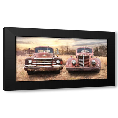 I Like Big Trucks Black Modern Wood Framed Art Print with Double Matting by Deiter, Lori