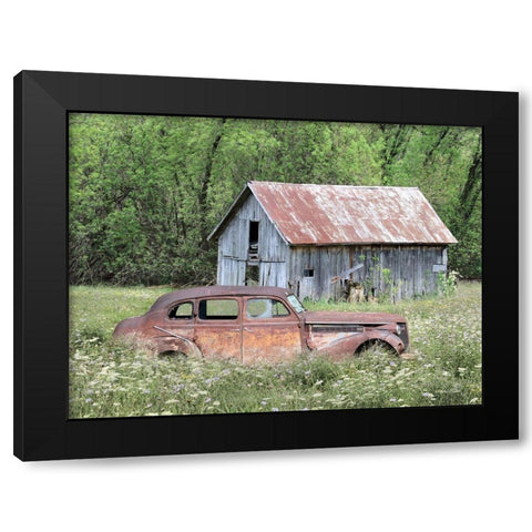 Old and Rustic Black Modern Wood Framed Art Print by Deiter, Lori