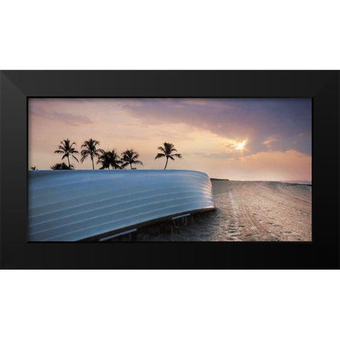 Beach Please Black Modern Wood Framed Art Print by Deiter, Lori