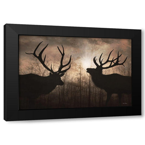 Elk Sunrise III Black Modern Wood Framed Art Print by Deiter, Lori