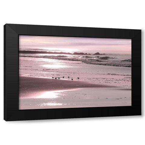 Breakfast on the Beach Black Modern Wood Framed Art Print with Double Matting by Deiter, Lori