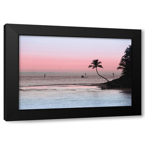 Cotton Candy Sunset Black Modern Wood Framed Art Print with Double Matting by Deiter, Lori