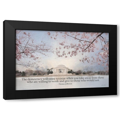 Willing to Work Black Modern Wood Framed Art Print with Double Matting by Deiter, Lori