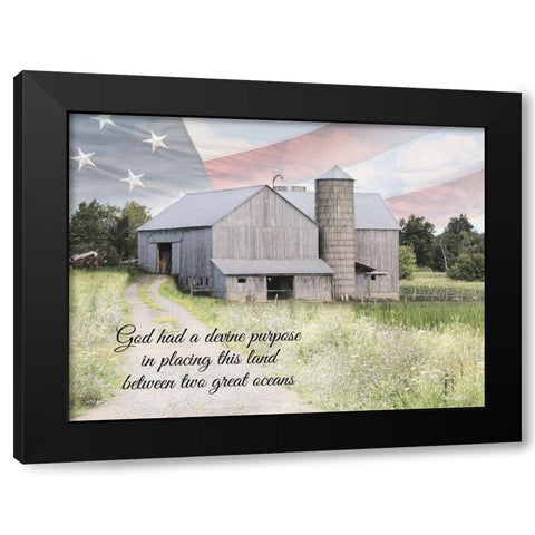 Divine Purpose Black Modern Wood Framed Art Print by Deiter, Lori