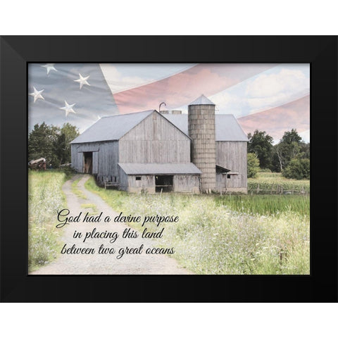 Divine Purpose Black Modern Wood Framed Art Print by Deiter, Lori