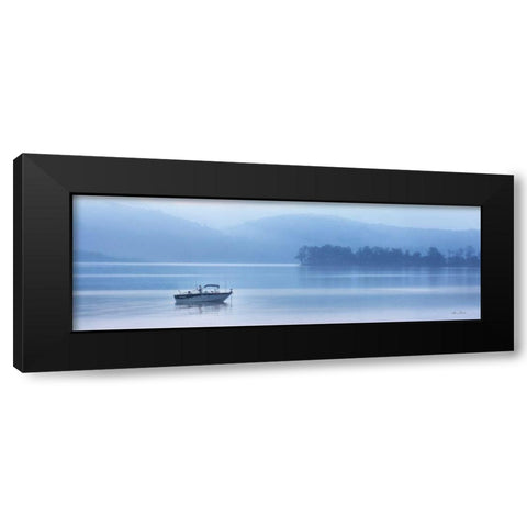 Raystown Fisherman Black Modern Wood Framed Art Print by Deiter, Lori