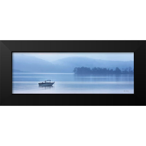 Raystown Fisherman Black Modern Wood Framed Art Print by Deiter, Lori