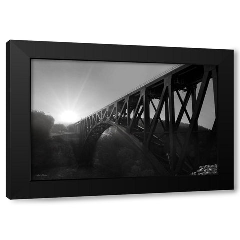 Letchworth Sunrise Black Modern Wood Framed Art Print by Deiter, Lori