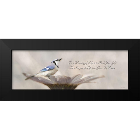 Meaning of Life Black Modern Wood Framed Art Print by Deiter, Lori